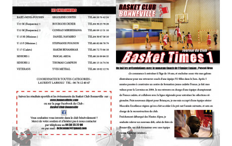 Journal du Club &quot;Basket Times&quot;